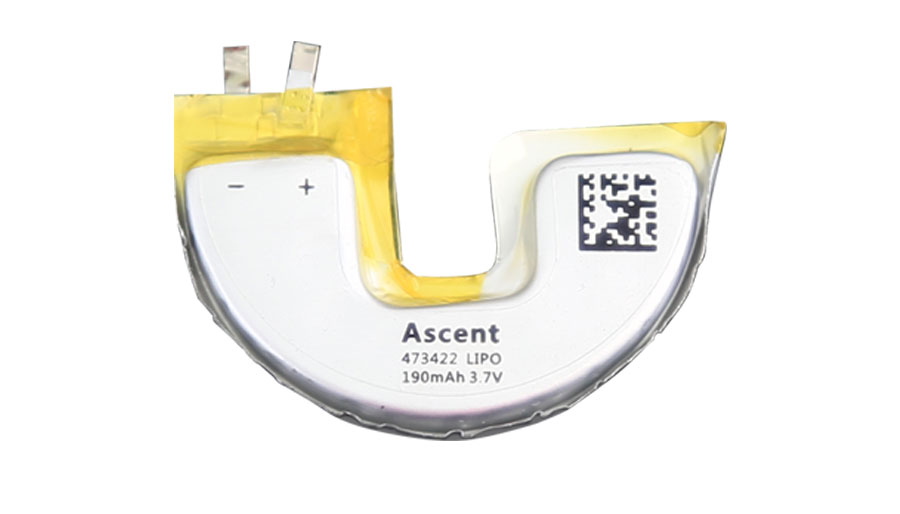 弯形电池 弯曲形状聚合物锂电池