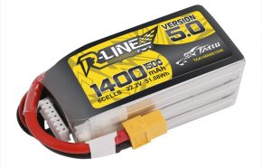 fpv无人机电池Tattu R-Line 5.0版本 1400mAh 22.2V 150C 6S1P