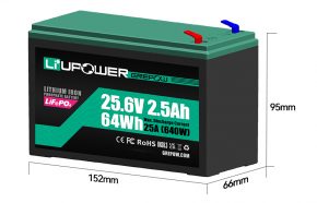 24V 2.5Ah ups电源磷酸铁锂电池 支持35C放电