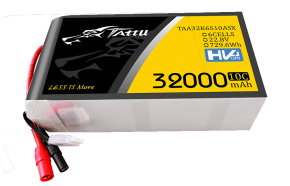 HV2.0-32000mAh22.8V无人机电池6S1P高压版10C-XT90-S